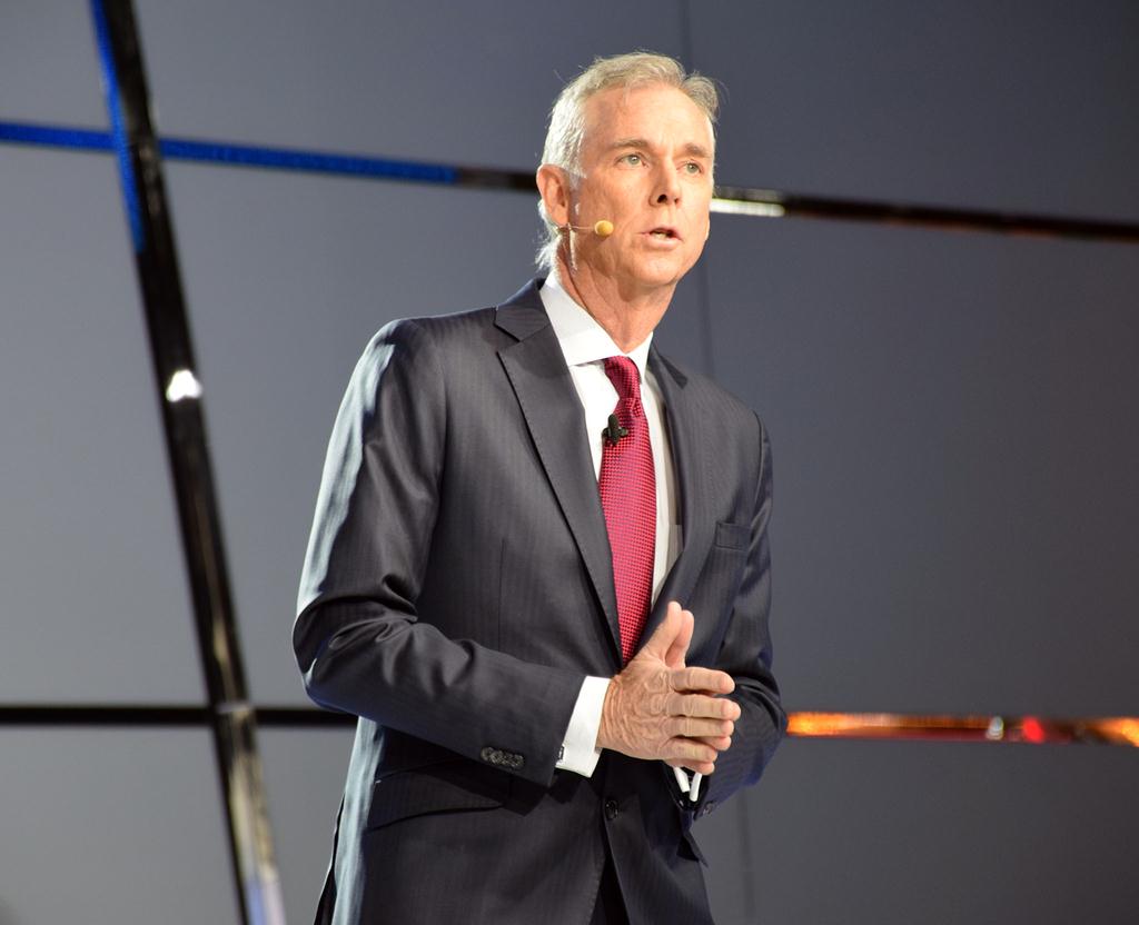 レクサス北米部門の責任者ジェフ・ブラッケン氏＝米デトロイト（撮影・大竹信生）