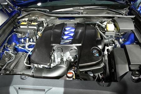 自然吸気エンジンならではの好レスポンスを実現したＶ型８気筒５．０リットルエンジン＝米デトロイト（撮影・大竹信生）