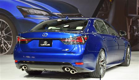 ベールを脱いだレクサス「ＧＳＦ」＝米デトロイト（撮影・大竹信生）