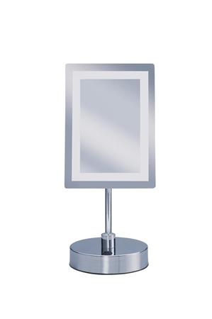 四角型で首筋も見やすい「ビジョーナ 拡大鏡“引き寄せミラー”」の卓上タイプ（長方形）