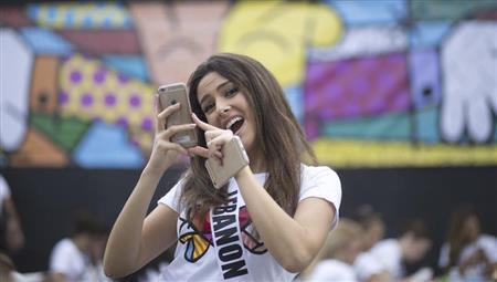 レバノン代表、サリー・グレイグさん＝２０１５年１月１１日、米フロリダ州マイマミ（ＡＰ）