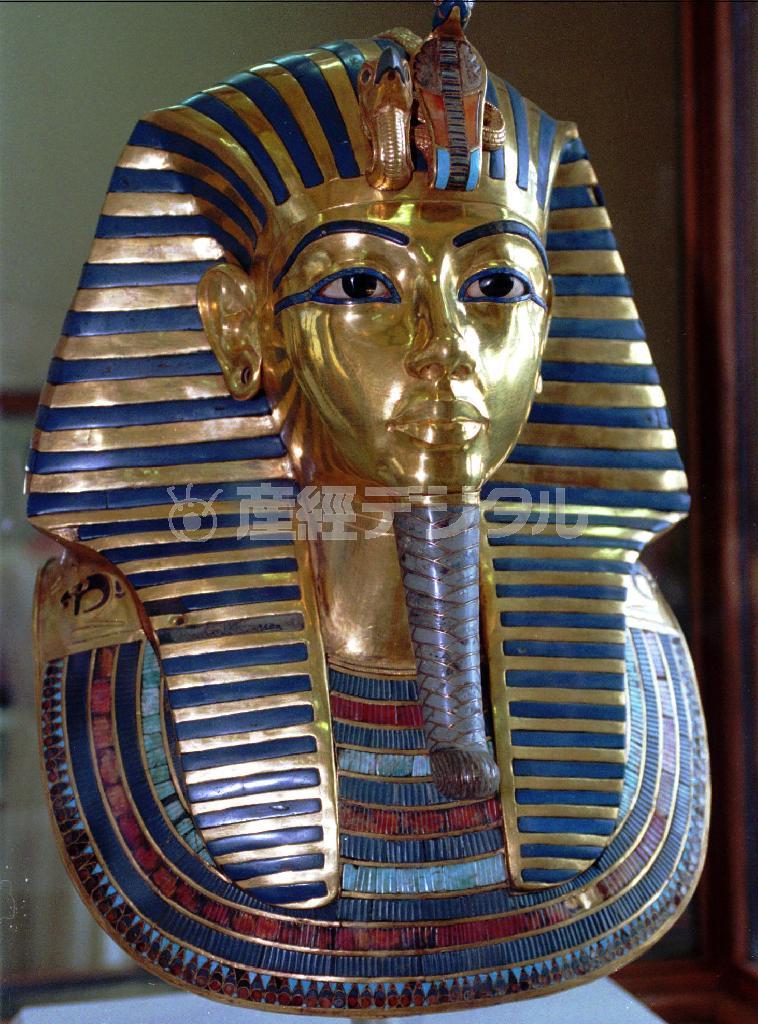 ツタンカーメンの「黄金のマスク」＝１９９６年７月１日、エジプト・首都カイロ（ＡＰ）