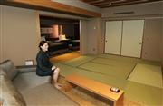 神戸ベイシェラトンホテル＆タワーズの畳のある客室＝神戸市東灘区
