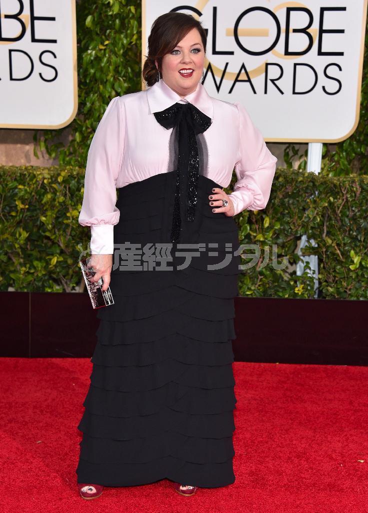 米女優のメリッサ・マッカーシーさん＝２０１５年１月１１日、米カリフォルニア州ビバリーヒルズ（ＡＰ）