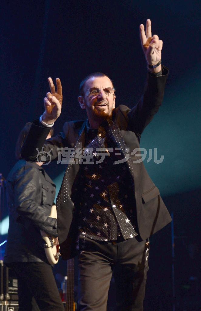 ビートルズの元メンバー、リンゴ・スターさん＝２０１３年２月２５日、東京江東区（山田俊介撮影）