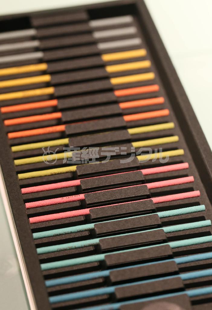 惑星をイメージした「ザプラネッツアソートメント」（１５００円＋税）。毎年、新しいテーマが創作される＝２０１５年１月２３日、京都市下京区（志儀駒貴撮影）