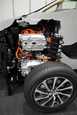 トヨタ自動車の高級ミニバン「ヴェルファイア」の断面