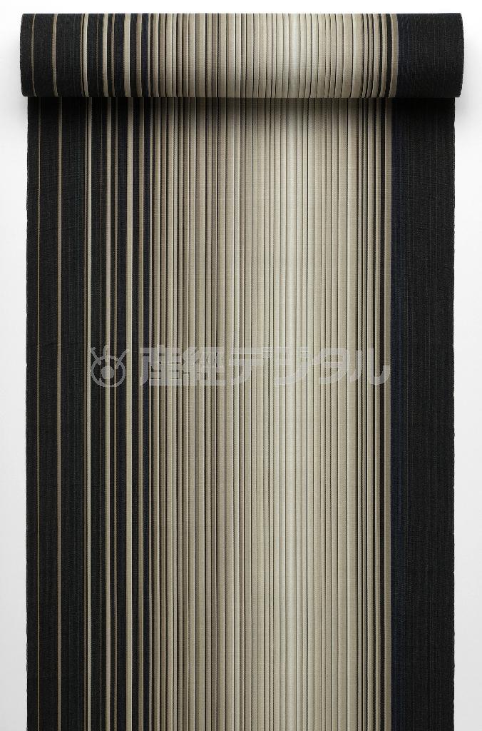 築城則子＿小倉縞木綿帯「月の舟」（２００６年、提供写真）