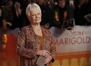 英女優、ジュディ・デンチさん＝２０１５年２月１７日、英国・首都ロンドン（ロイター）