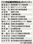 「２０世紀を振り返り２１世紀の世界秩序と日本の役割を構想するための有識者懇談会（２１世紀構想懇談会）」のメンバー（五十音順、敬称略）＝２０１５年２月１９日、政府発表。※安倍晋三（しんぞう）首相が今夏に発表する戦後７０年談話に関する有識者会議の名称