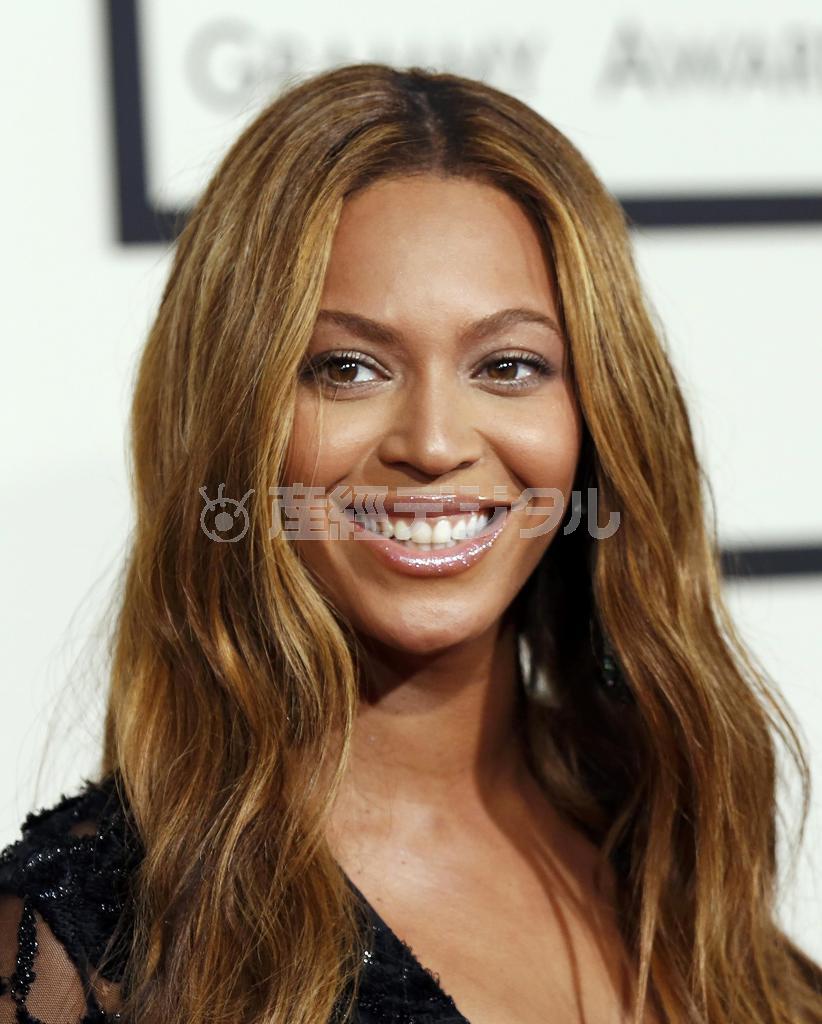 米歌手、ビヨンセさん＝２０１５年２月９日、米カリフォルニア州ロサンゼルス（ロイター）