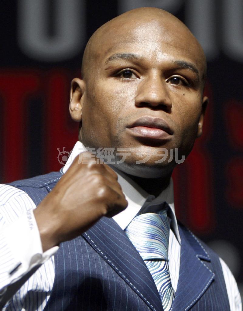 プロボクシングのフロイド・メイウェザー選手＝２０１０年４月２８日、米ネバダ州ラスベガス（ＡＰ）