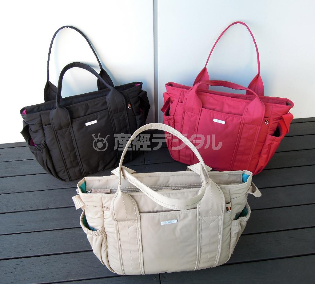 【受賞商品・サービス】株式会社ＣＯＡＲＯＯ／「コアルーバッグ」。ベルトの構造に特許を取得し、さまざまな生活シーンに合わせた持ち方を可能にした、今までになかった多機能次世代型ショルダーバッグ（提供写真）