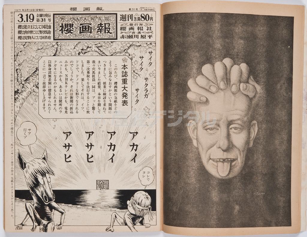 「櫻画報」第３１号＿『朝日ジャーナル』（１９７１年３月１９日号より、個人蔵、提供写真）