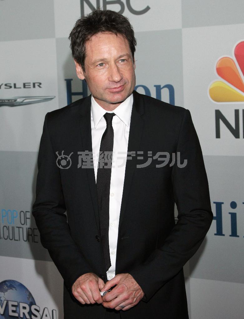 米俳優、デービッド・ドゥカブニーさん＝２０１５年１月１１日、米カリフォルニア州ビバリーヒルズ（ＡＰ）