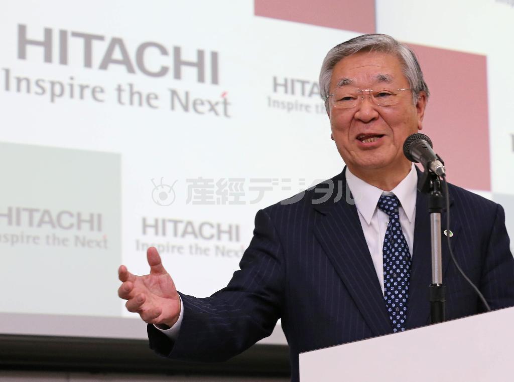過去最大規模の企業買収に合意した日立製作所の中西宏明執行役会長兼ＣＥＯ（最高経営責任者）＝２０１５年２月２４日午後、東京都千代田区（宮崎裕士撮影）
