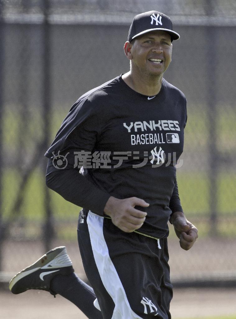 アレックス・ロドリゲス内野手＝２０１５年２月２３日、米フロリダ州タンパ（ＡＰ）