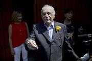 コロンビア出身のノーベル賞作家、ガルシア・マルケス氏（１９２８～２０１４年）＝２０１４年３月６日、メキシコ・首都メキシコ市（ＡＰ）