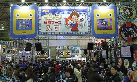 次世代ワールドホビーフェアでも大賑わいとなった「妖怪ウォッチ」の関連ブース