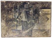 スペインの芸術家、パブロ・ピカソ（１８８１～１９７３年）の油絵「Ｌａ＿Ｃｏｉｆｆｅｕｓｅ（美容師）」（１９１１年、ＡＰ）