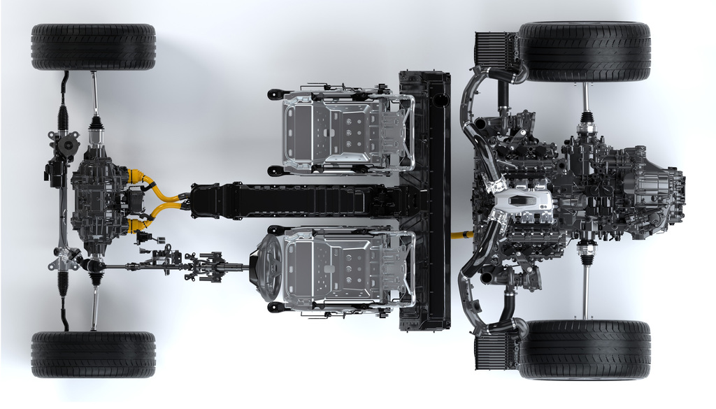 アキュラ「ＮＳＸ」の駆動システム（オフィシャル画像）