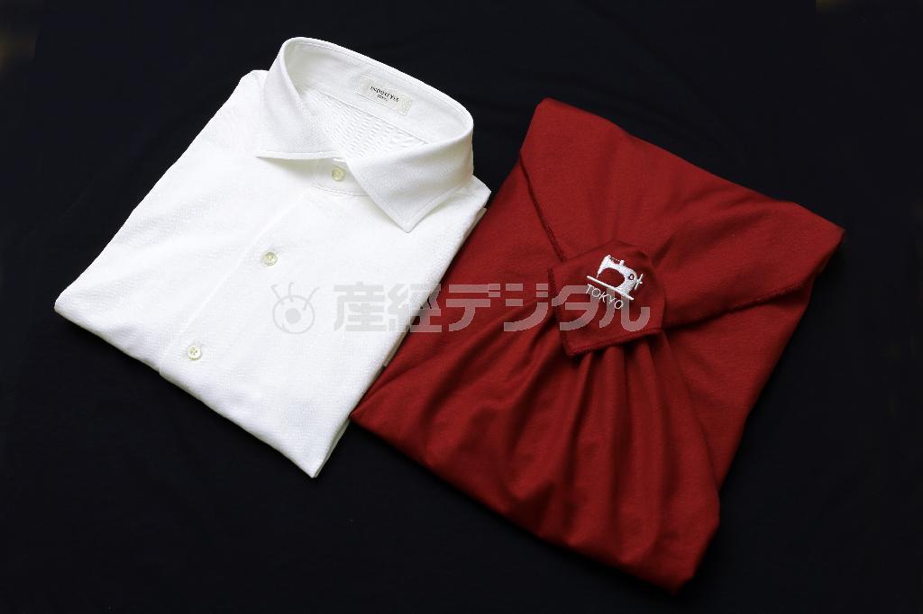 【金賞】丸和繊維工業株式会社／ＩＮＤＵＳＴＹＬＥ＿ＴＯＫＹＯ。体の動きに合わせてフレキシブルに伸縮するシャツ（提供写真）