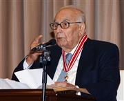 トルコを代表する作家、ヤシャル・ケマル氏＝２００８年１２月４日、トルコ・首都アンカラ（ＡＰ）