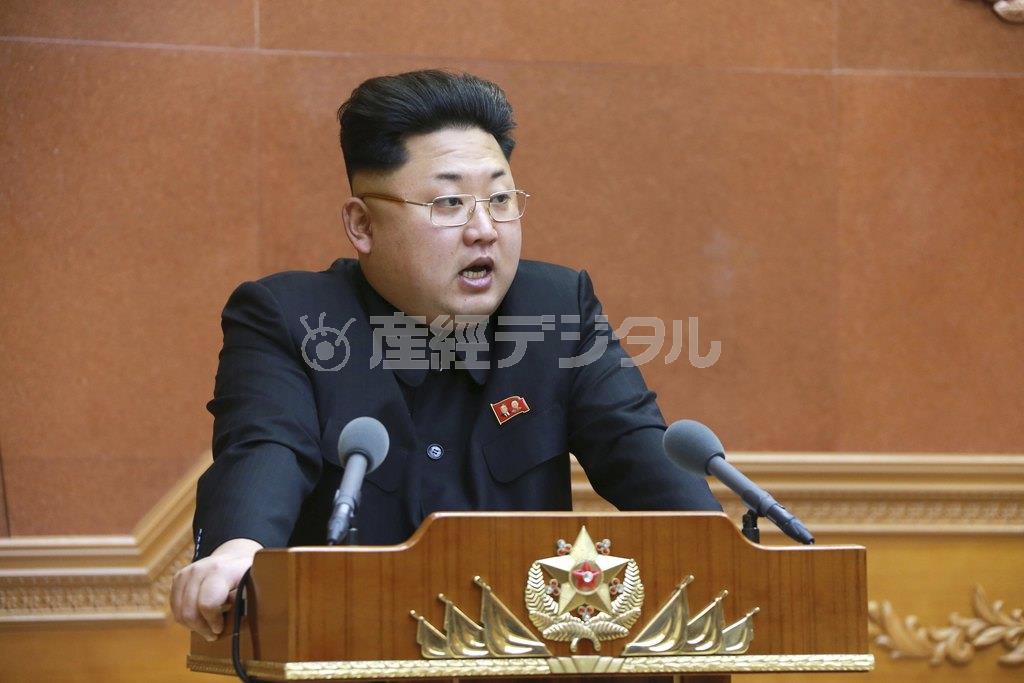 北朝鮮の金正恩第１書記＝２０１５年２月２３日、北朝鮮・首都平壌市（ロイター）