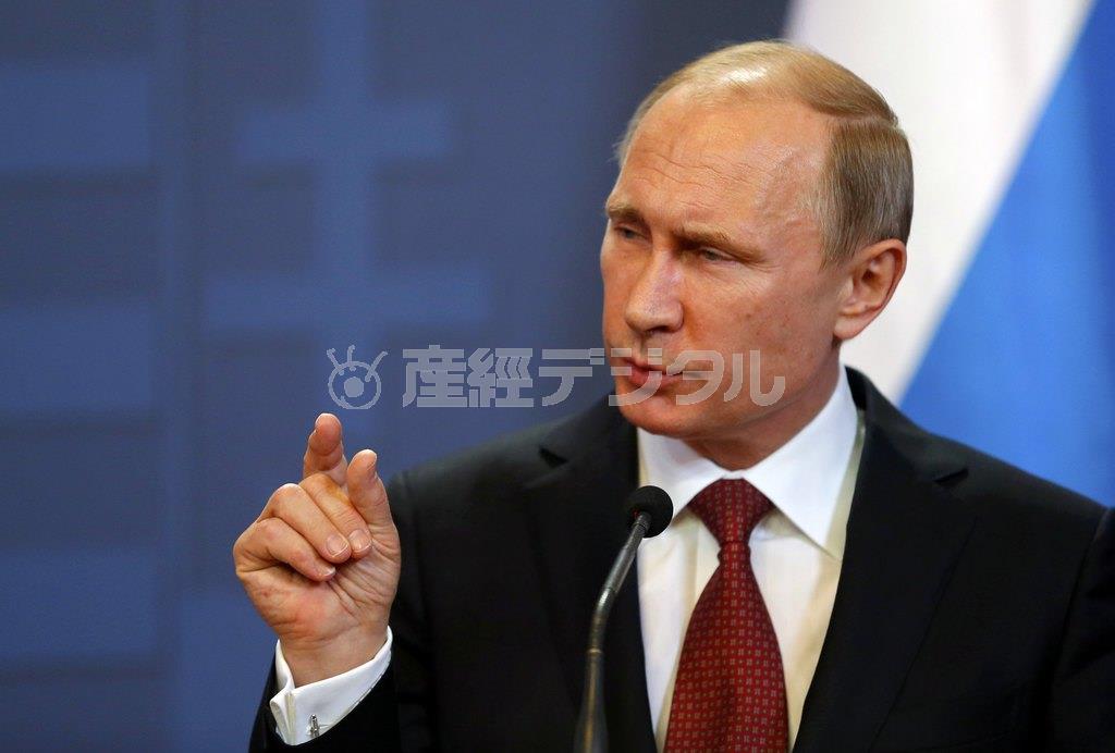 ロシアのウラジーミル・プーチン大統領＝２０１５年２月１７日、ハンガリー・首都ブダペスト（ロイター）