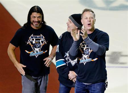米メタルバンド「メタリカ」＝２０１５年１月２２日、米カリフォルニア州サンノゼ（ロイター）