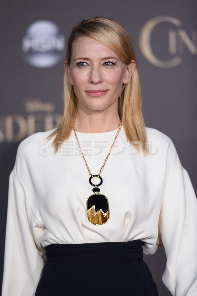 豪女優、ケイト・ブランシェットさん＝２０１５年３月１日、米カリフォルニア州ロサンゼルス（ＡＰ）