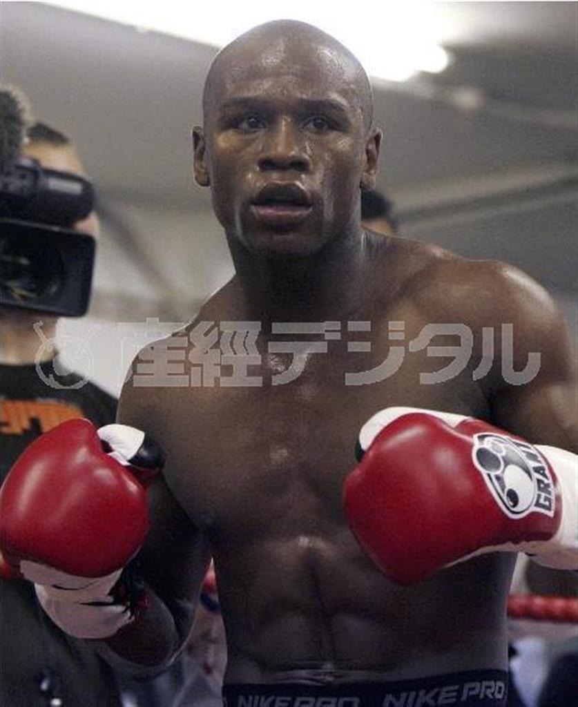 プロボクシング、米国のフロイド・メイウェザー選手＝２００９年１２月２２日（ＡＰ）
