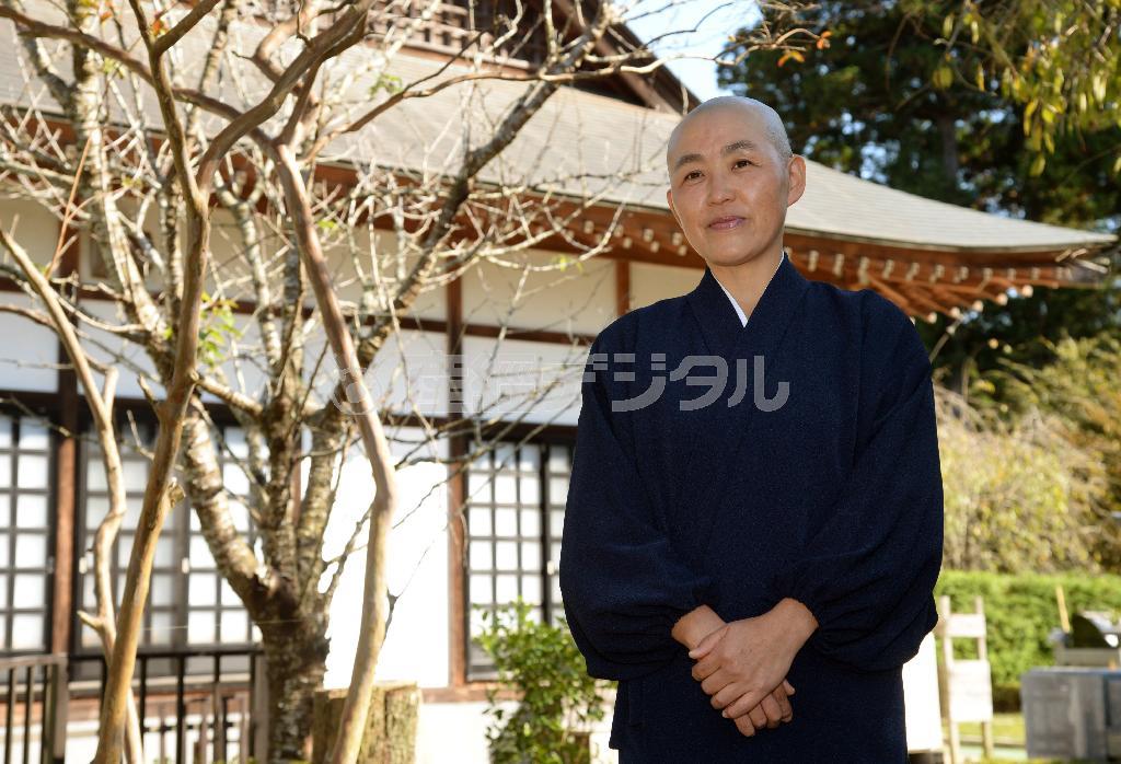 日蓮宗系の尼僧、鈴木日宣（すずき・にっせん）さん＝千葉県内（財満朝則撮影）