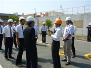 海外機関との交流も活発に（台湾・台南市の工業団地で）