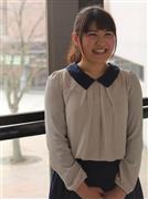 今春、社会人として看護師の道を歩み始める佐々木日可吏さん＝２０１５年３月９日、福島県福島市の福島県立医科大学（森本充撮影）