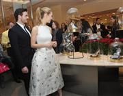 英女優、リリー・ジェームズさん＝２０１５年３月９日、米ニューヨーク（ＡＰ）