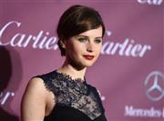 英女優、フェリシティ・ジョーンズさん＝２０１５年１月３日、米カリフォルニア州パームスプリングス（ＡＰ）