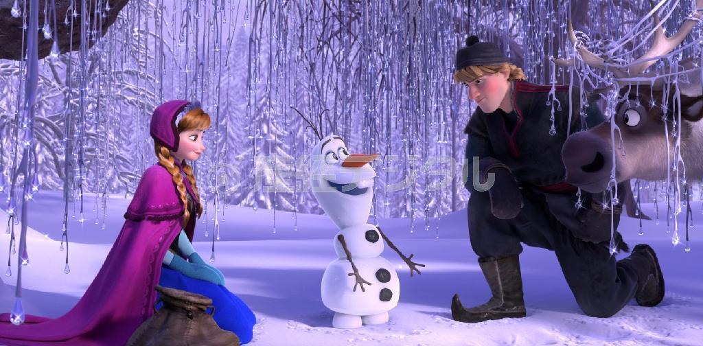 アニメ映画「アナと雪の女王」の一場面（ウォルト・ディズニー提供、ＡＰ）
