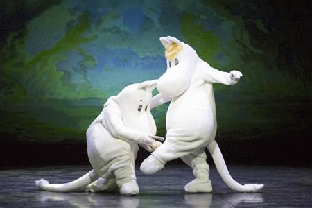 バレエ「ムーミンと彗星」＝２０１５年２月２８日、フィンランド・首都ヘルシンキ（ＡＰ）