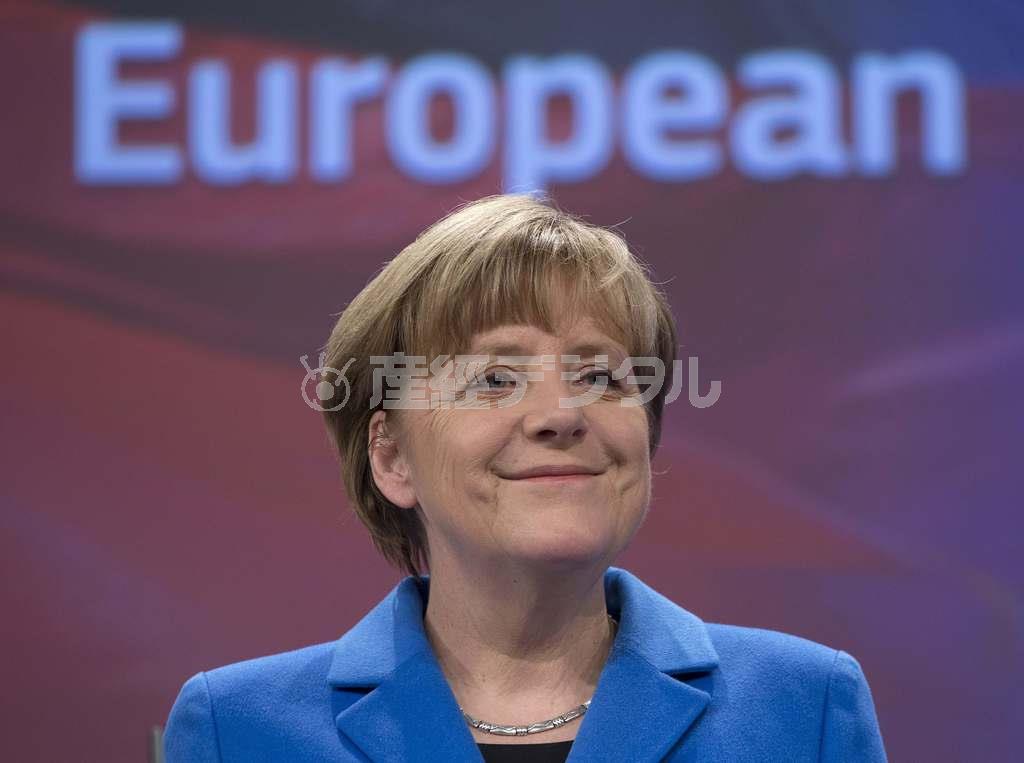 アンゲラ・メルケル独首相＝２０１５年３月４日、ベルギー・首都ブリュッセル（ロイター）