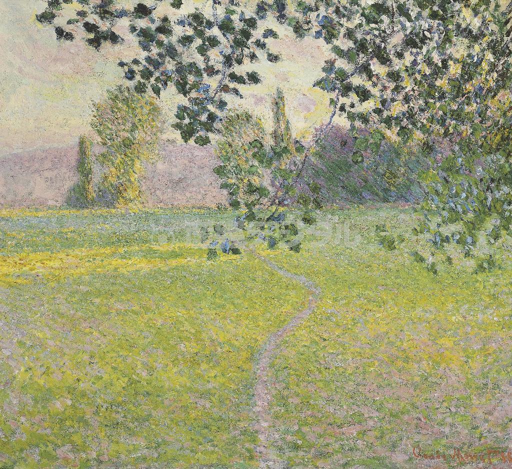 競売に掛けられるクロード・モネの絵画「Ｐａｙｓａｇｅ＿ｄｅ＿ｍａｔｉｎ」（ＡＰ）