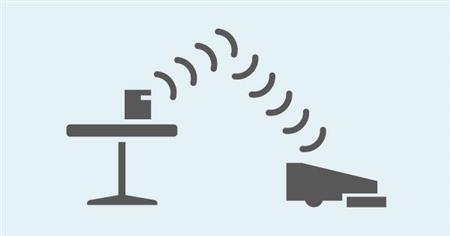 ブラーバがノーススターの赤外線を受信するイメージ