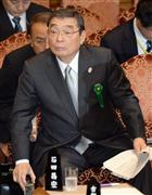 参院予算委員会に臨むＮＨＫの籾井勝人会長＝２３日午前、国会・参院第１委員会室（酒巻俊介撮影）