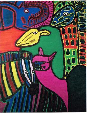 アーティスト、佐々木卓也の個展「アニマルズ」（ＡＰ）