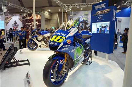 開幕した東京モーターサイクルショーの会場＝２７日、東京都江東区の東京ビッグサイト（松岡朋枝撮影）