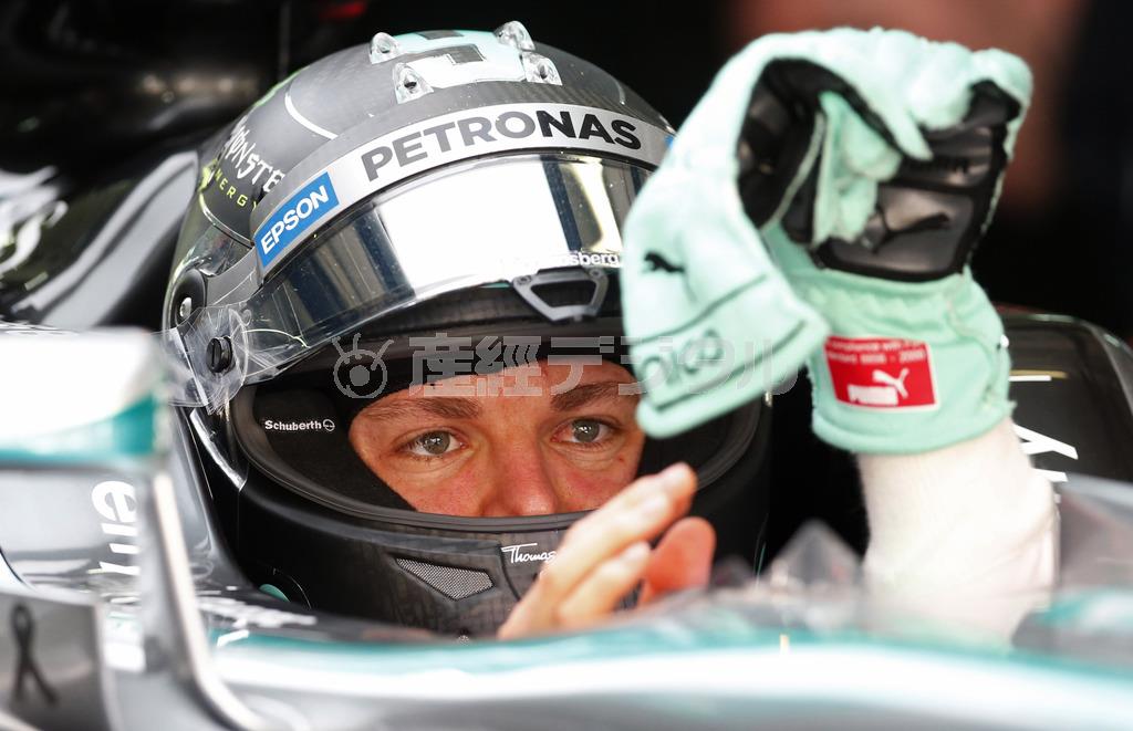 Ｆ１メルセデスのドライバー、ニコ・ロズベルグ選手＝２０１５年３月２７日、マレーシア・首都クアラルンプール（ロイター）