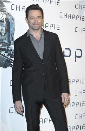 豪俳優、ヒュー・ジャックマンさん＝２０１５年２月２６日、フランス・首都パリ（ＡＰ）