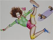 山口はるみ「スケートボード」（１９７７年、提供写真）。（Ｃ）Ｈａｒｕｍｉ＿Ｙａｍａｇｕｃｈｉ＿Ｃｏｕｒｔｅｓｙ＿ｏｆ＿ＮＡＮＺＵＫＡ