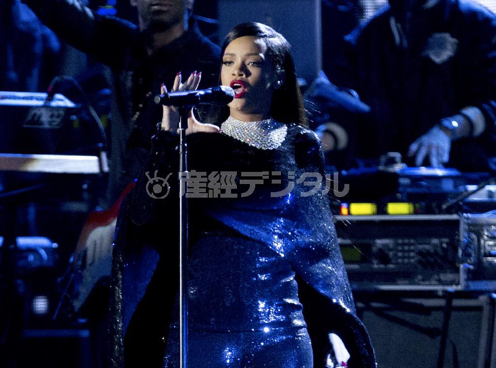 バルバドス出身のＲ＆Ｂ歌手、リアーナさん＝２０１４年１１月１１日、米国・首都ワシントン（ＡＰ）