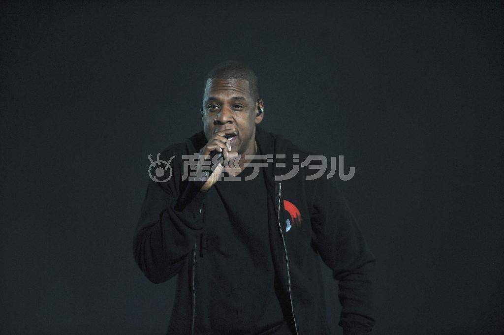 「Ｔｉｄａｌ（タイダル）」を買収したラップ歌手のジェイ・Ｚ＝２０１４年９月２６日、米ニューヨーク（ＡＰ）